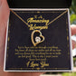 To Mom You With Me Forever Necklace w Message Card-Express Your Love Gifts
