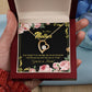 To Mother-in-Law Connected Forever Necklace w Message Card-Express Your Love Gifts