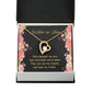To Mother-in-Law How Fortunate Forever Necklace w Message Card-Express Your Love Gifts
