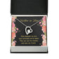 To Mother-in-Law How Fortunate Forever Necklace w Message Card-Express Your Love Gifts