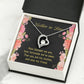 To Mother-in-Law How Fortunate Forever Necklace w Message Card-Express Your Love Gifts