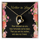 To Mother-in-Law How Fortunate Forever Necklace w Message Card-Express Your Love Gifts