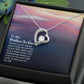 To Mother-in-Law Lucky to have You Forever Necklace w Message Card-Express Your Love Gifts