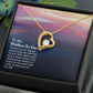 To Mother-in-Law Lucky to have You Forever Necklace w Message Card-Express Your Love Gifts