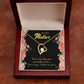 To Mother-in-Law Not Just Mother-in-Law Forever Necklace w Message Card-Express Your Love Gifts
