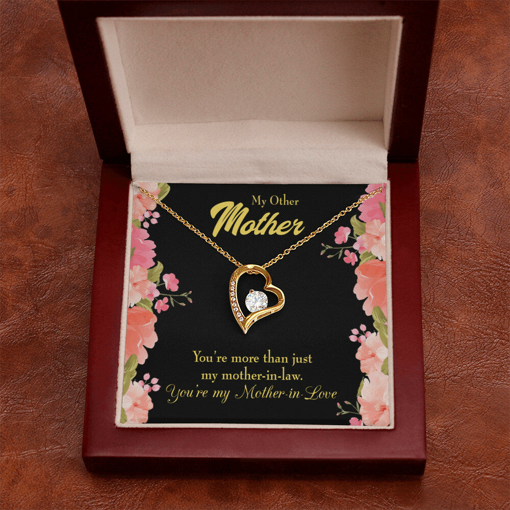 To Mother-in-Law Not Just Mother-in-Law Forever Necklace w Message Card-Express Your Love Gifts
