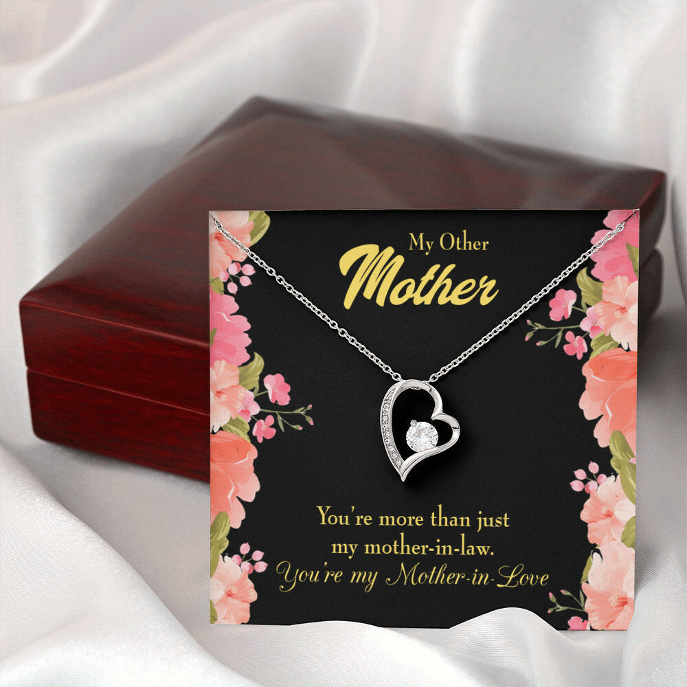 To Mother-in-Law Not Just Mother-in-Law Forever Necklace w Message Card-Express Your Love Gifts