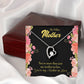 To Mother-in-Law Not Just Mother-in-Law Forever Necklace w Message Card-Express Your Love Gifts