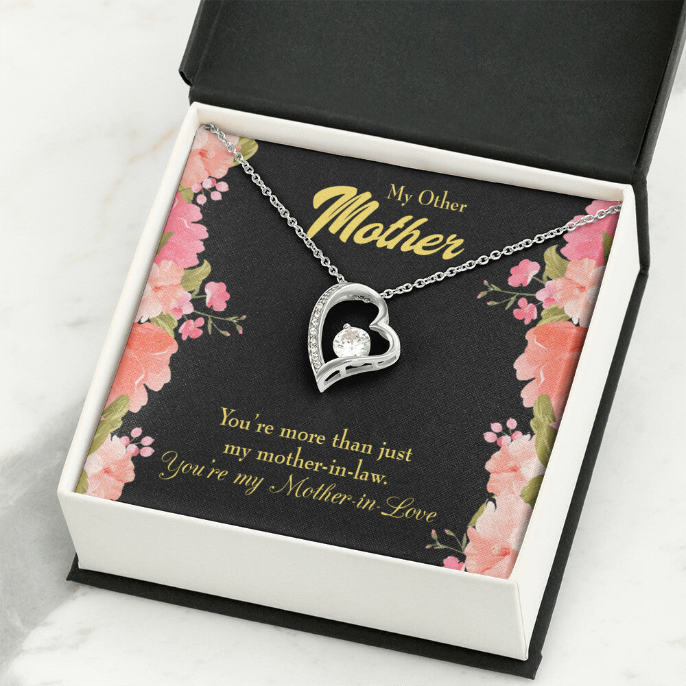 To Mother-in-Law Not Just Mother-in-Law Forever Necklace w Message Card-Express Your Love Gifts