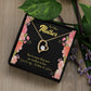 To Mother-in-Law Not Just Mother-in-Law Forever Necklace w Message Card-Express Your Love Gifts