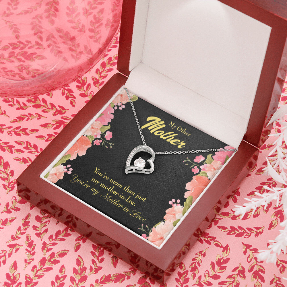 To Mother-in-Law Not Just Mother-in-Law Forever Necklace w Message Card-Express Your Love Gifts