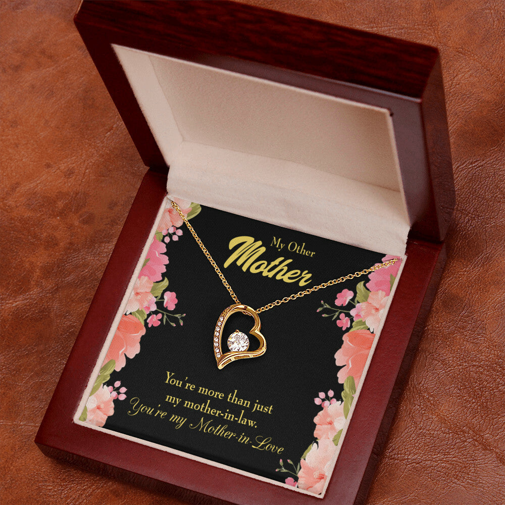To Mother-in-Law Not Just Mother-in-Law Forever Necklace w Message Card-Express Your Love Gifts