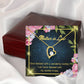 To Mother-in-Law Twice Blessed Forever Necklace w Message Card-Express Your Love Gifts
