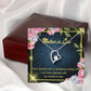To Mother-in-Law Twice Blessed Forever Necklace w Message Card-Express Your Love Gifts