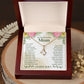 To My Beautiful Mom You Have Been Such an Amazing Influence Alluring Ribbon Necklace Message Card-Express Your Love Gifts