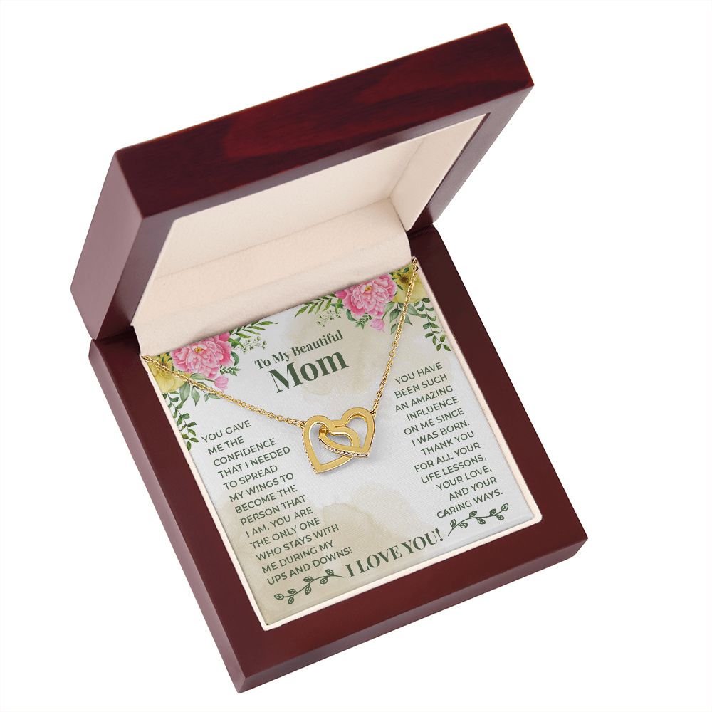 To My Beautiful Mom You Have Been Such an Amazing Influence Inseparable Necklace-Express Your Love Gifts