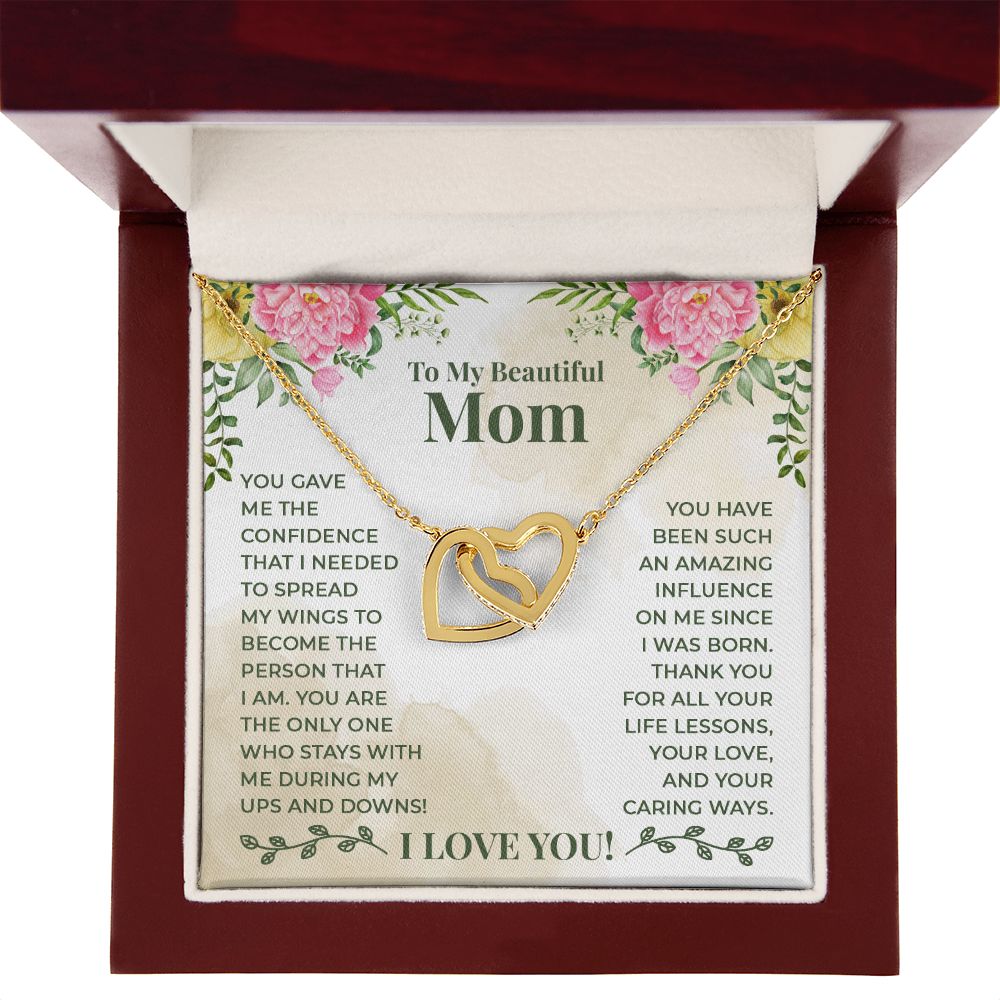 To My Beautiful Mom You Have Been Such an Amazing Influence Inseparable Necklace-Express Your Love Gifts