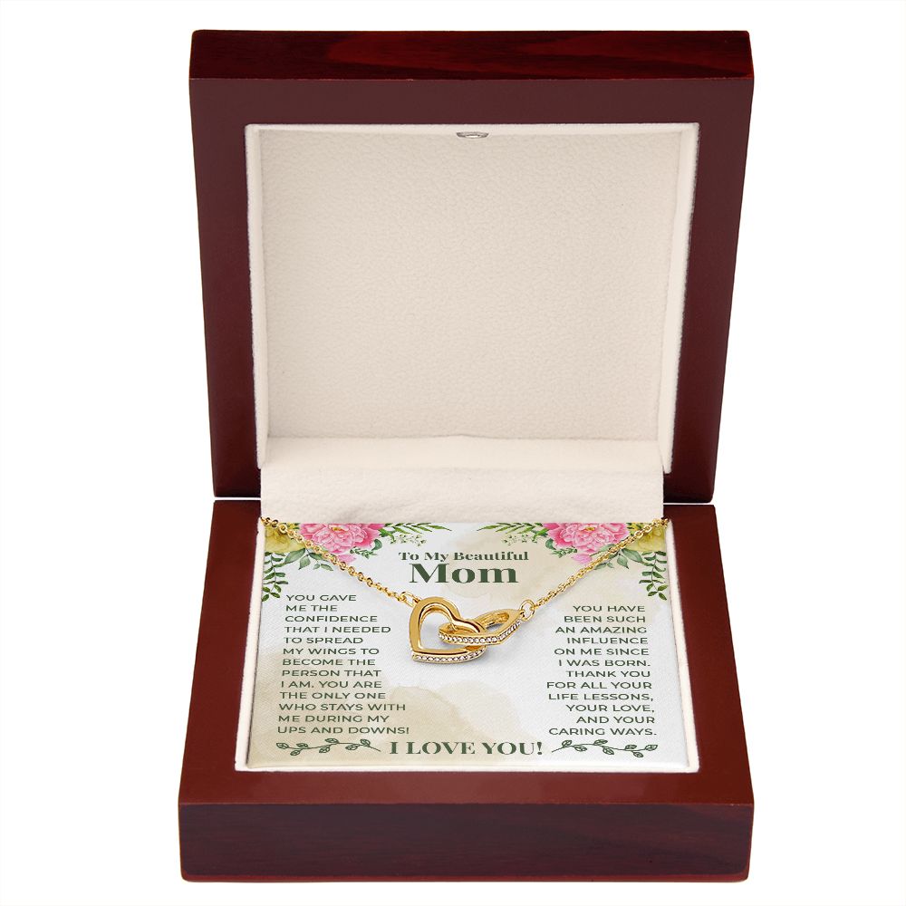To My Beautiful Mom You Have Been Such an Amazing Influence Inseparable Necklace-Express Your Love Gifts
