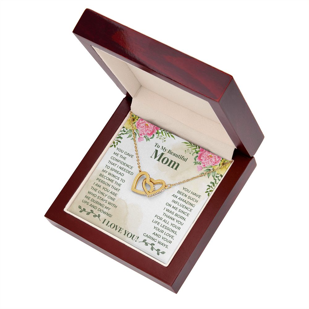 To My Beautiful Mom You Have Been Such an Amazing Influence Inseparable Necklace-Express Your Love Gifts