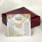 To My Beautiful Mom You Have Been Such an Amazing Influence Inseparable Necklace-Express Your Love Gifts