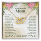 To My Beautiful Mom You Have Been Such an Amazing Influence Inseparable Necklace-Express Your Love Gifts