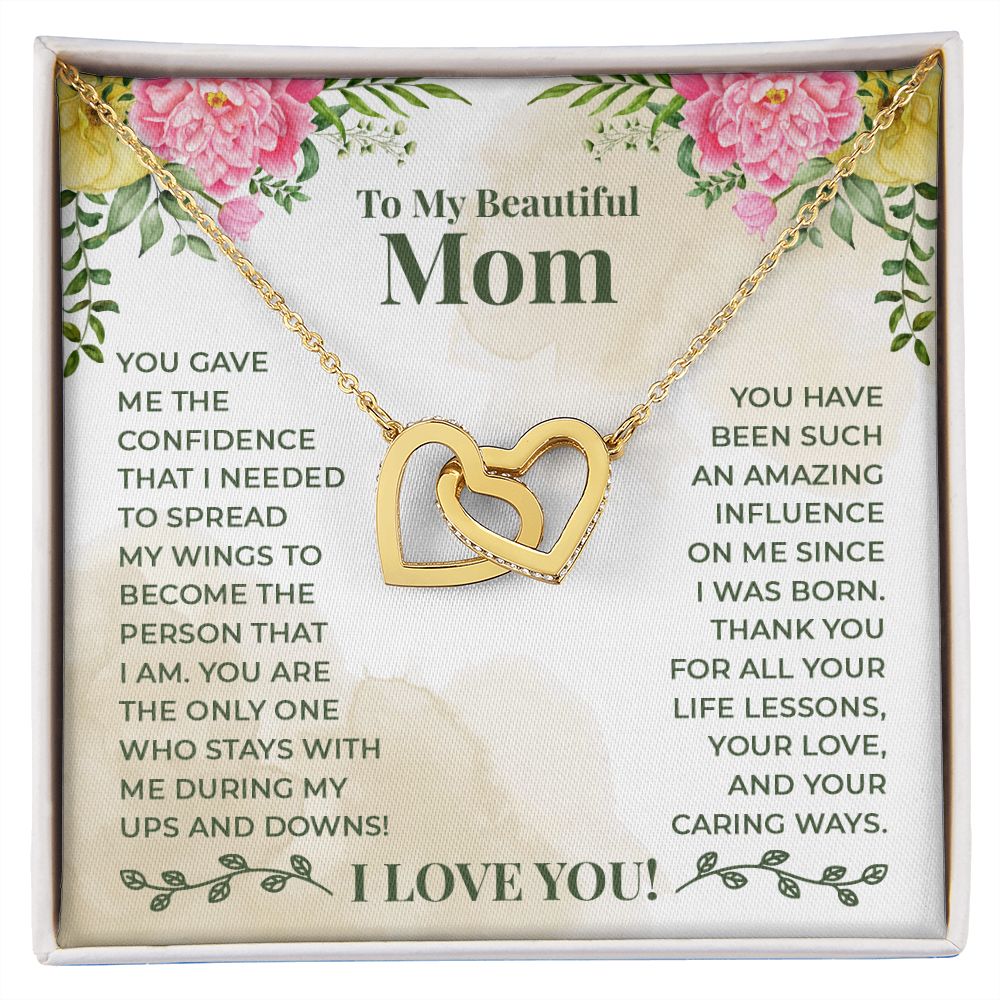 To My Beautiful Mom You Have Been Such an Amazing Influence Inseparable Necklace-Express Your Love Gifts