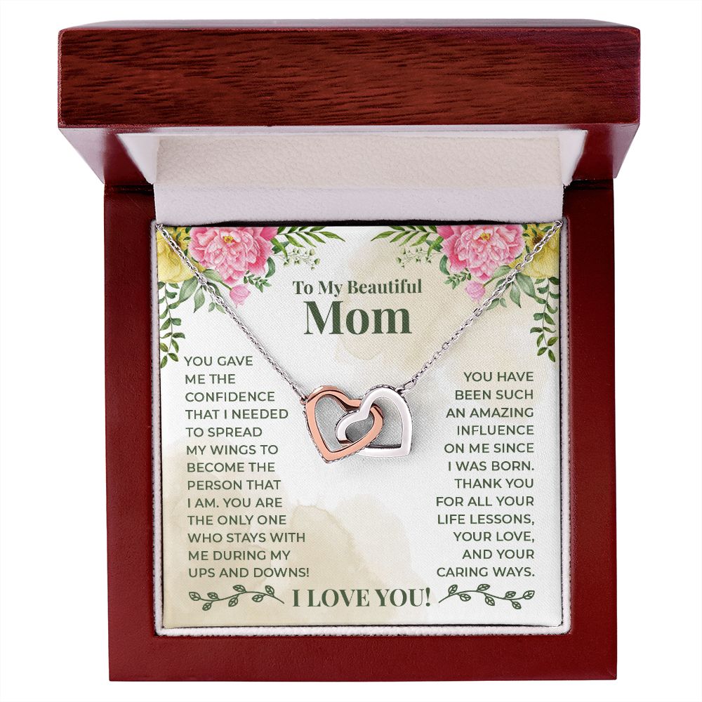 To My Beautiful Mom You Have Been Such an Amazing Influence Inseparable Necklace-Express Your Love Gifts