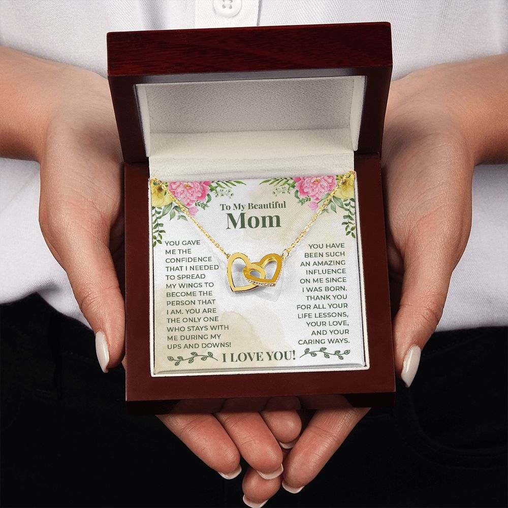 To My Beautiful Mom You Have Been Such an Amazing Influence Inseparable Necklace-Express Your Love Gifts