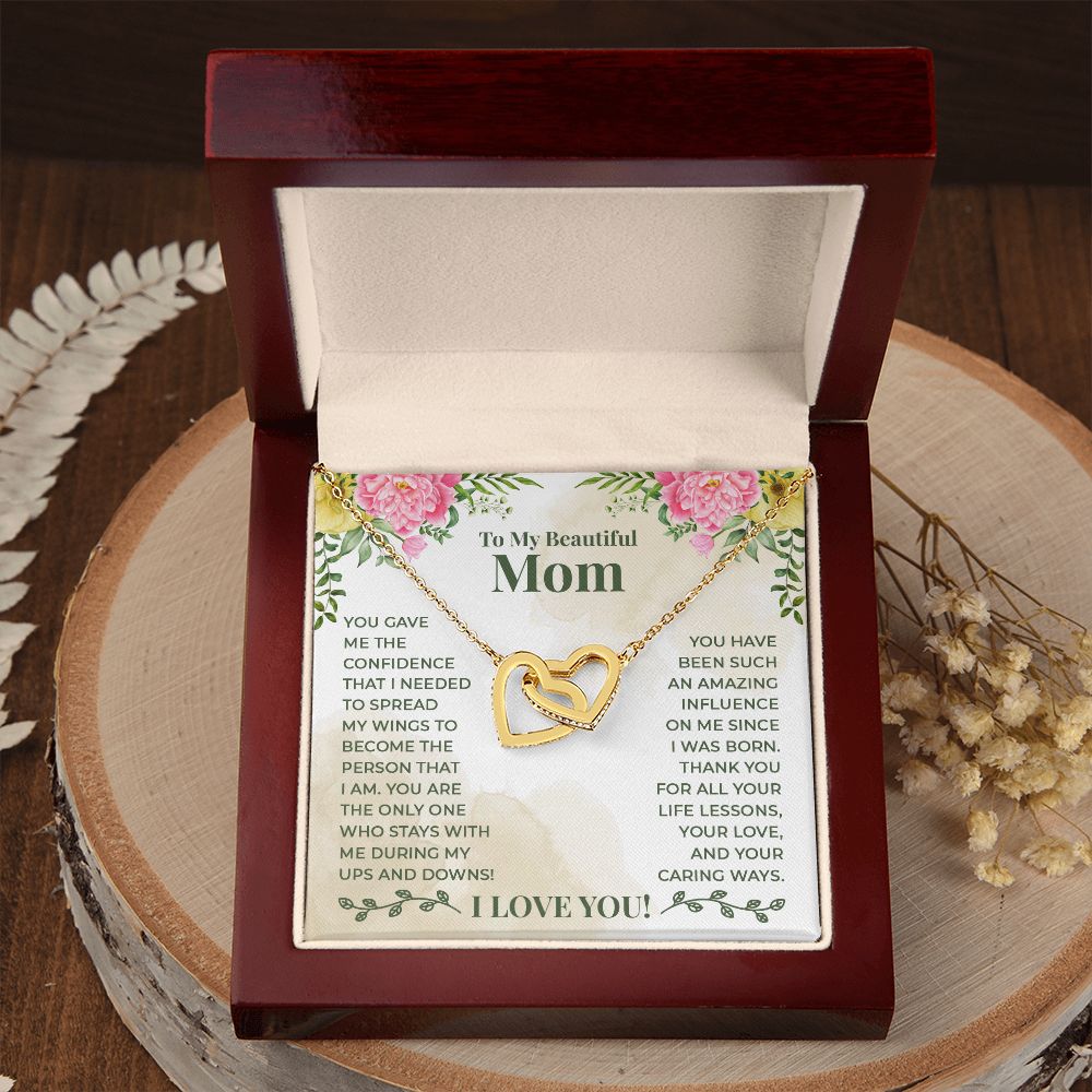 To My Beautiful Mom You Have Been Such an Amazing Influence Inseparable Necklace-Express Your Love Gifts