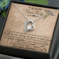 To My Beautiful Nurse Wife Forever Necklace w Message Card-Express Your Love Gifts