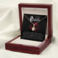 To My Beautiful Queen You Are My Best Friend Alluring Ribbon Necklace Message Card-Express Your Love Gifts