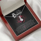 To My Beautiful Queen You Are My Best Friend Alluring Ribbon Necklace Message Card-Express Your Love Gifts