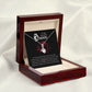 To My Beautiful Queen You Are My Best Friend Alluring Ribbon Necklace Message Card-Express Your Love Gifts