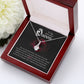 To My Beautiful Queen You Are My Best Friend Alluring Ribbon Necklace Message Card-Express Your Love Gifts
