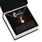 To My Beautiful Queen You Are My Best Friend Alluring Ribbon Necklace Message Card-Express Your Love Gifts