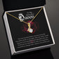To My Beautiful Queen You Are My Best Friend Alluring Ribbon Necklace Message Card-Express Your Love Gifts