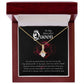 To My Beautiful Queen You Are My Best Friend Alluring Ribbon Necklace Message Card-Express Your Love Gifts