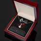 To My Beautiful Queen You Are My Best Friend Alluring Ribbon Necklace Message Card-Express Your Love Gifts