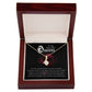 To My Beautiful Queen You Are My Best Friend Alluring Ribbon Necklace Message Card-Express Your Love Gifts