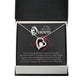 To My Beautiful Queen You Are My Best Friend Forever Necklace w Message Card-Express Your Love Gifts