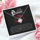 To My Beautiful Queen You Are My Best Friend Infinity Knot Necklace Message Card-Express Your Love Gifts