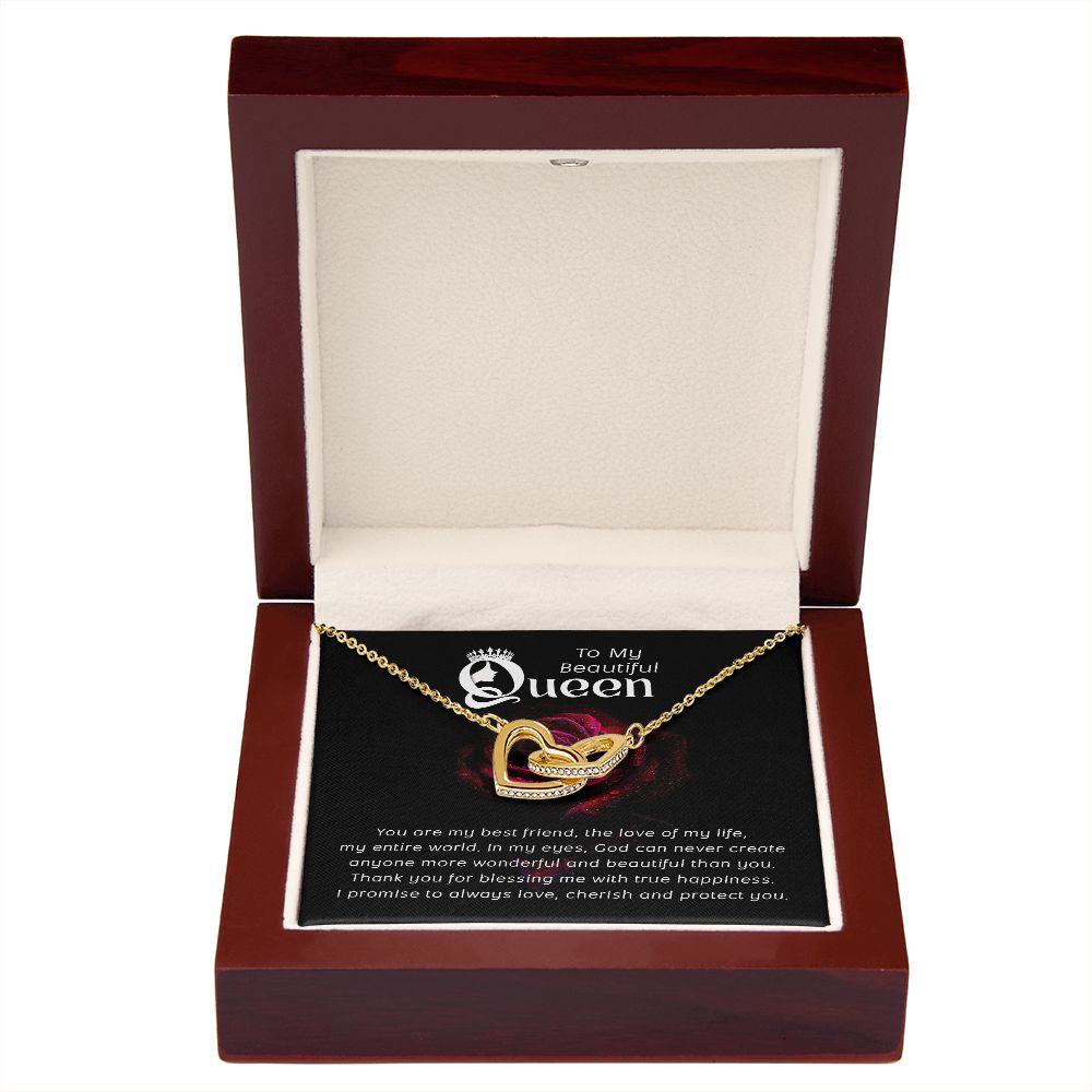 To My Beautiful Queen You Are My Best Friend Inseparable Necklace-Express Your Love Gifts