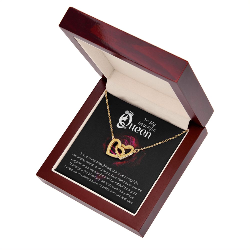 To My Beautiful Queen You Are My Best Friend Inseparable Necklace-Express Your Love Gifts