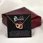To My Beautiful Queen You Are My Best Friend Inseparable Necklace-Express Your Love Gifts