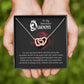 To My Beautiful Queen You Are My Best Friend Inseparable Necklace-Express Your Love Gifts