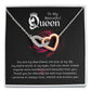 To My Beautiful Queen You Are My Best Friend Inseparable Necklace-Express Your Love Gifts