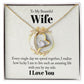 To My Beautiful Wife Every Single Day We Spend Together Forever Necklace w Message Card-Express Your Love Gifts