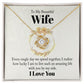 To My Beautiful Wife Every Single Day We Spend Together Infinity Knot Necklace Message Card-Express Your Love Gifts