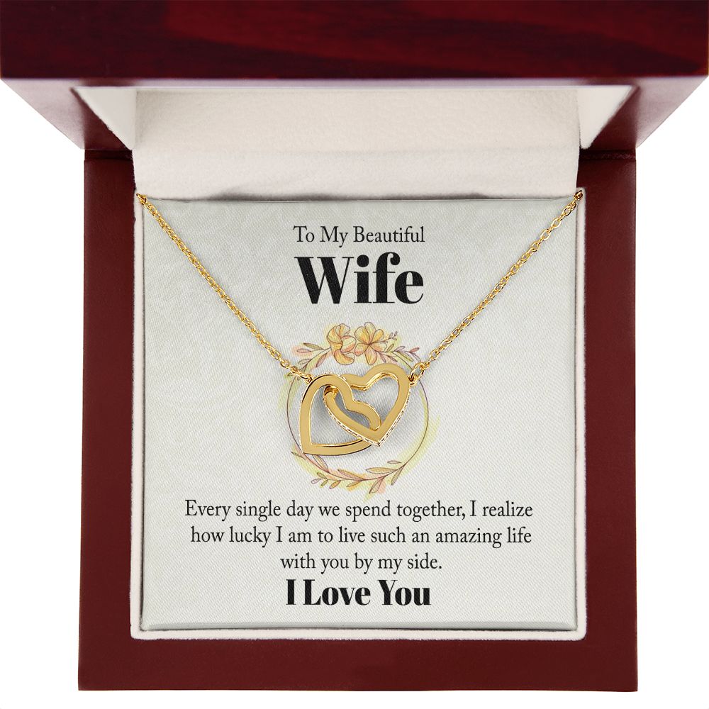 To My Beautiful Wife Every Single Day We Spend Together Inseparable Necklace-Express Your Love Gifts