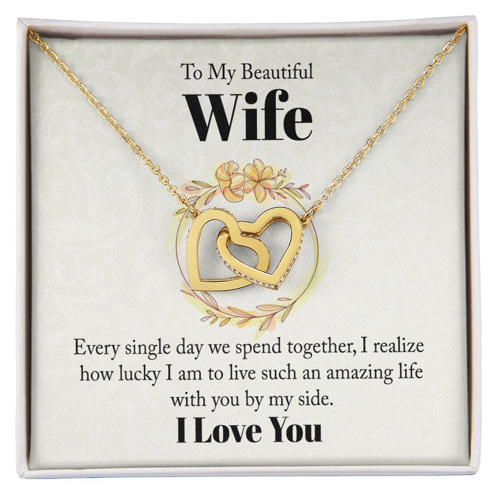 To My Beautiful Wife Every Single Day We Spend Together Inseparable Necklace-Express Your Love Gifts